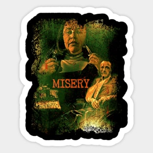 Misery's Dark Grip Thriller Movie T-Shirt Sticker